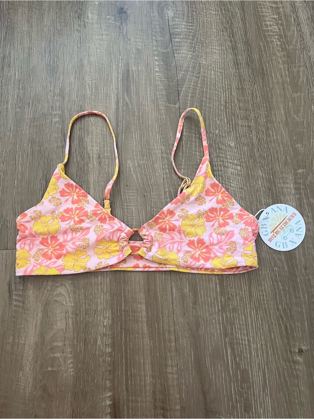 Grey bandit bikini top